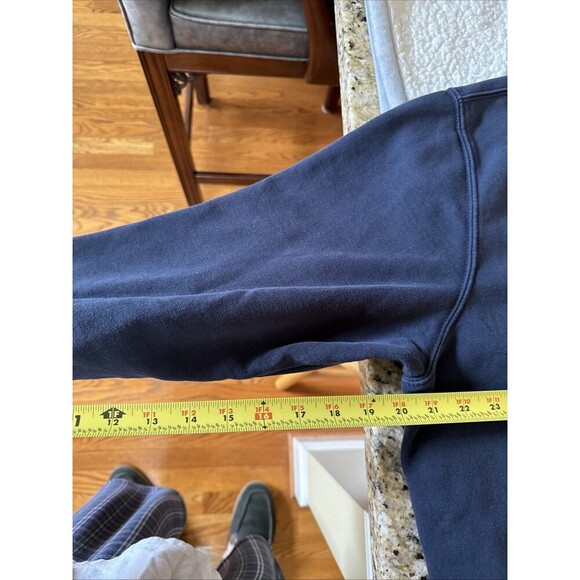 Carhartt Pullover Hoodie Mid Weight Loose Fit Graphic Sleeve 2x Tall K288 Blue - Picture 11 of 12